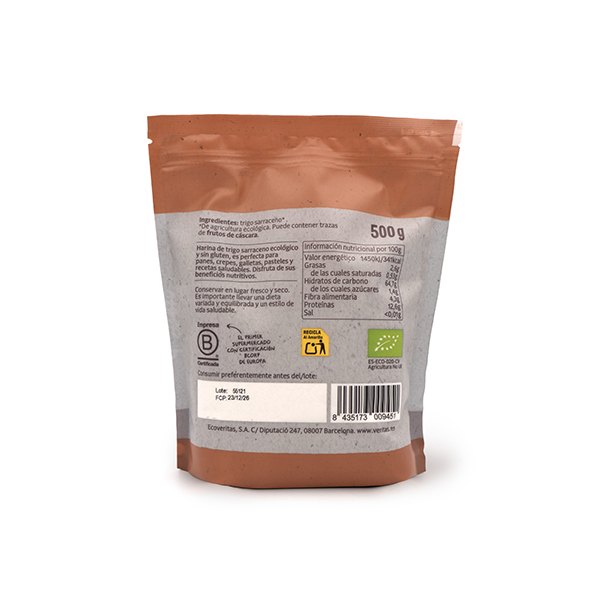 Harina Trigo sarraceno sin gluten ECO