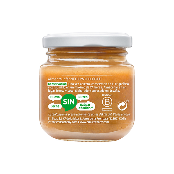 Puré pera y manzana 130g ECO