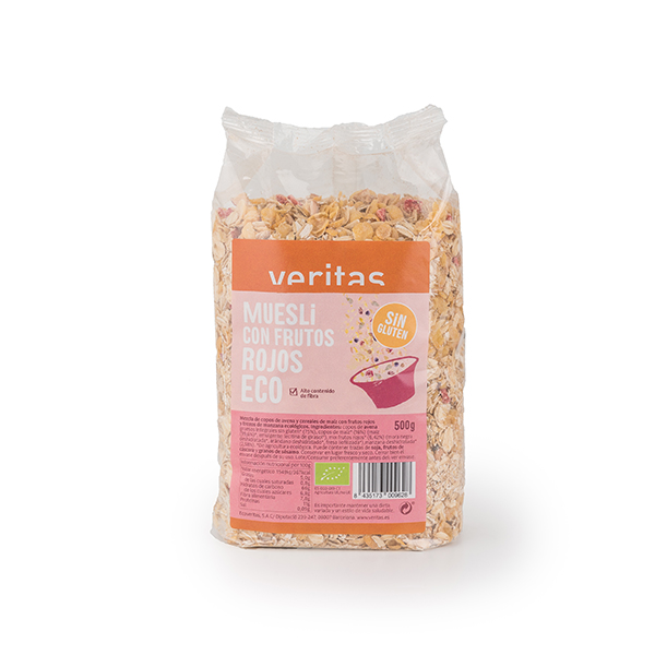 Muesli fruits vermells sense gluten 500g ECO