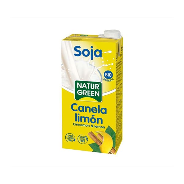 Bebida soja c/canela y limón 1l