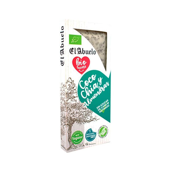 Turrón coco/chía/almendra ágave 200g ECO