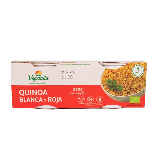 Quinoa roja y blca cocida Vegetal 2x125g ECO