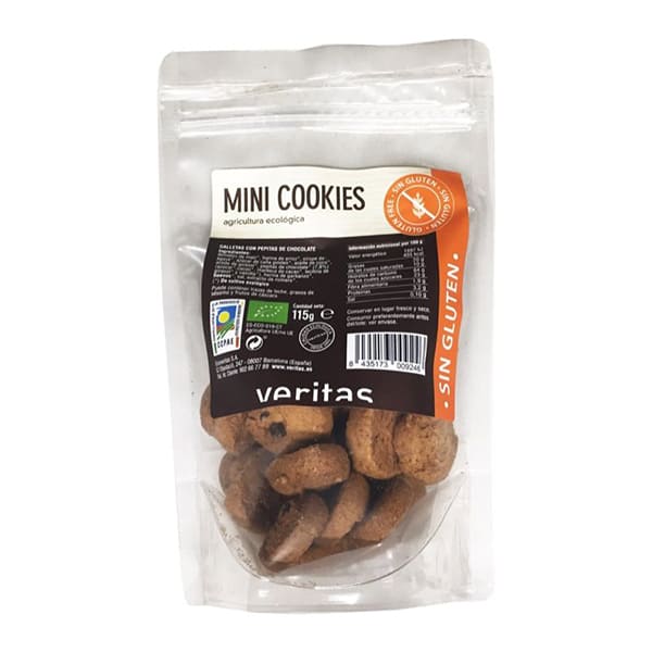 Mini cookies chocolate s/glut ECO