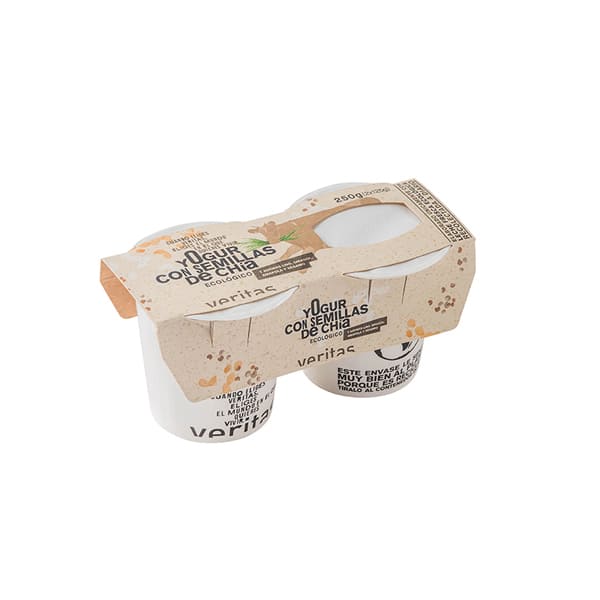 Yogur natural semillas 2x125g