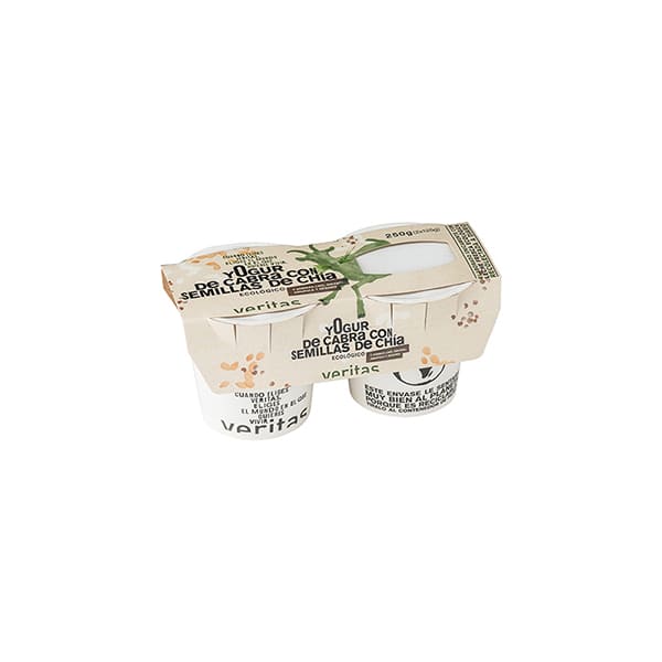 Yogur cabra semillas 2x125g ECO