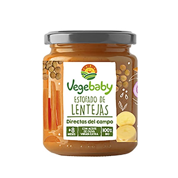 Puré estofado lentejas 190g ECO