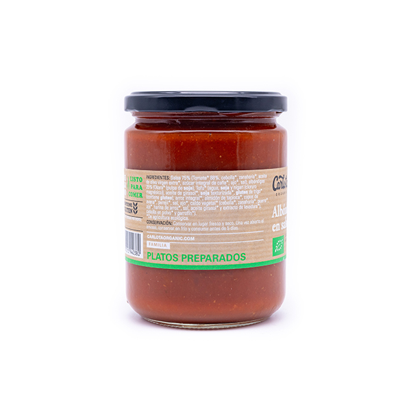 Albóndigas veganas en salsa de tomate ECO