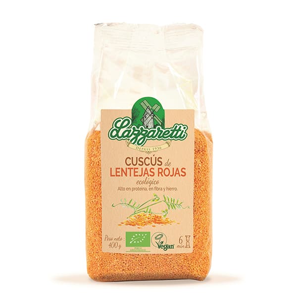 Cuscús de llentia vermella 400g ECO