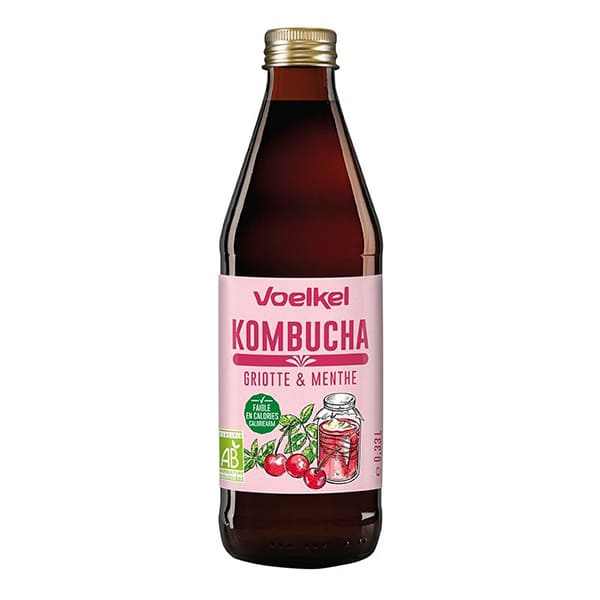 Kombucha Cereza/Menta 330ml ECO