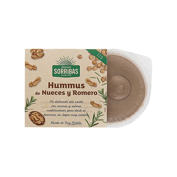 Hummus de Nueces y Romero 180g ECO