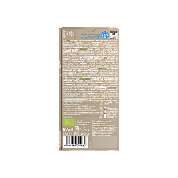 Choco blanco vegano pral 80g ECO