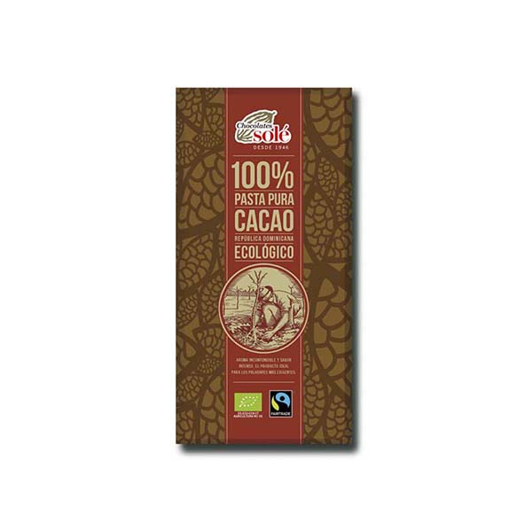 Pasta pura de cacao 100% 100g ECO