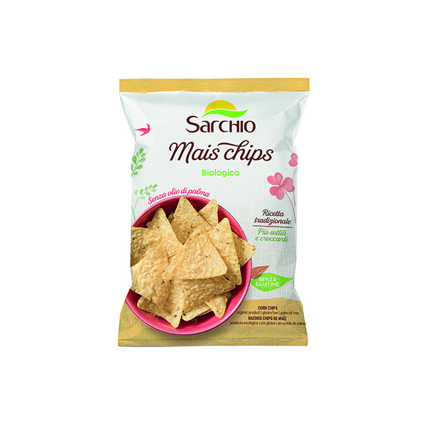 Nachos de maiz sin gluten Sarchio 75g ECO
