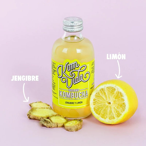 Kombucha jengibre/limón 250ml ECO