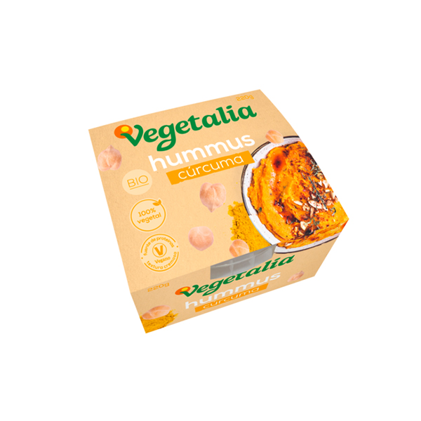 Hummus curcuma Vegetalia 220g ECO