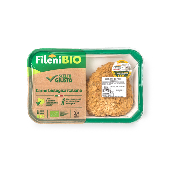 Escalopa pollo rebozada 220g ECO