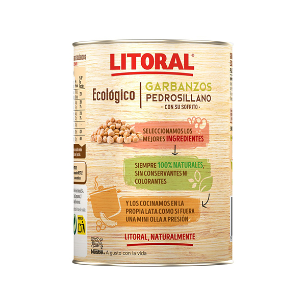 Cigrons pedros sofregit 425g ECO