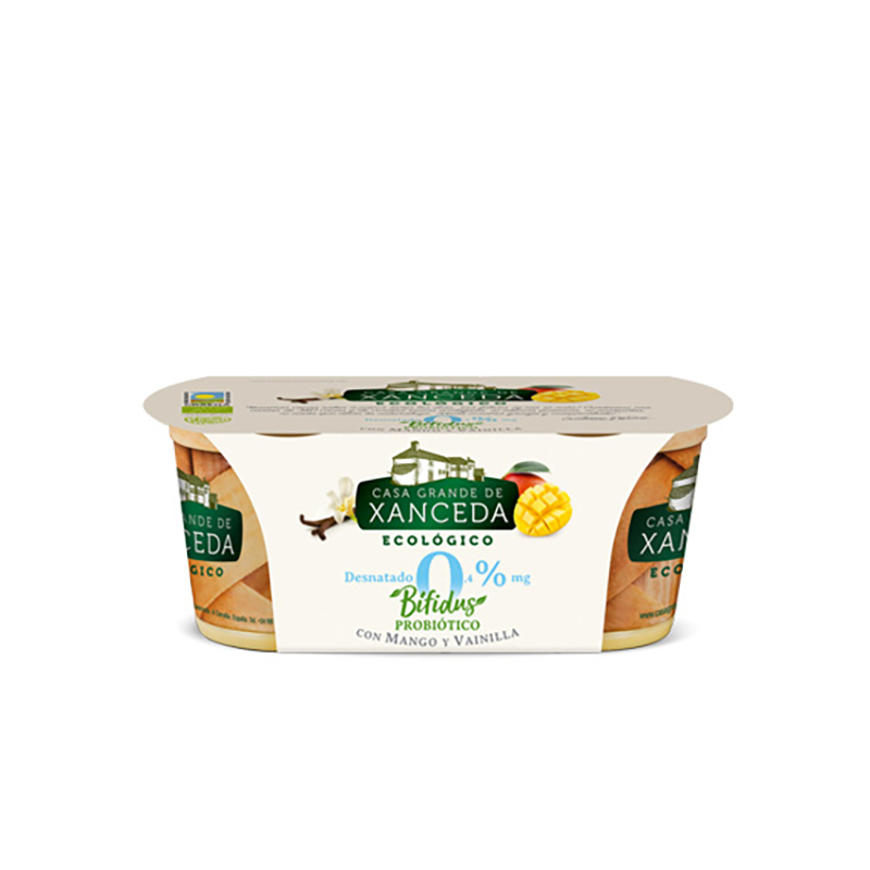 Yogur mango 0% 2x125g ECO
