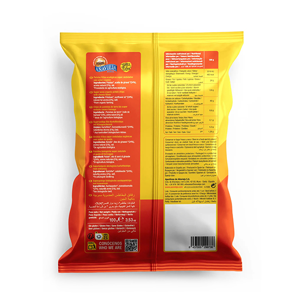 Patates ondul formatge 100g ECO