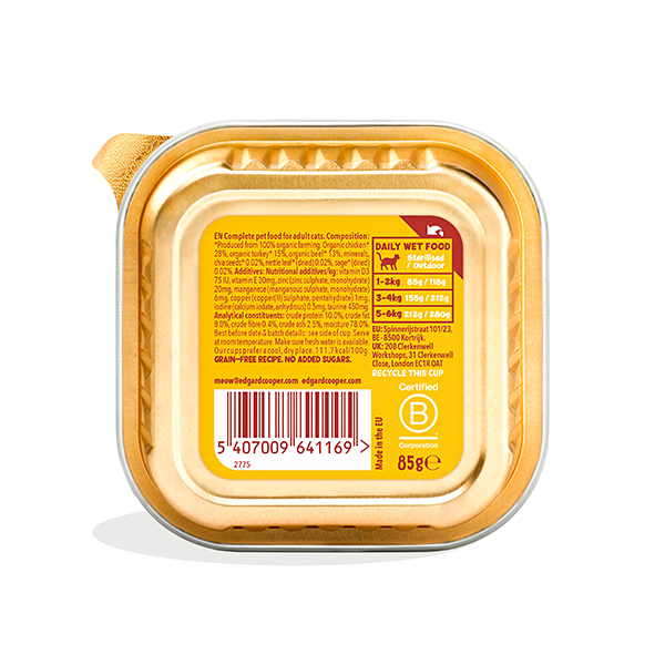 Terrina gat gall dindi 85g ECO