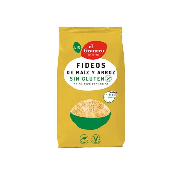 Fideos maiz arroz s glu 500g ECO
