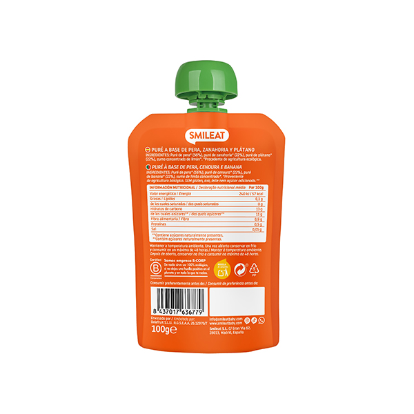 Pouch zanah pera plát 100g ECO