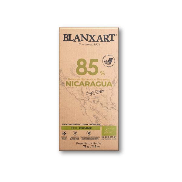 Chocolate negro 85% Nicaragua 75g ECO