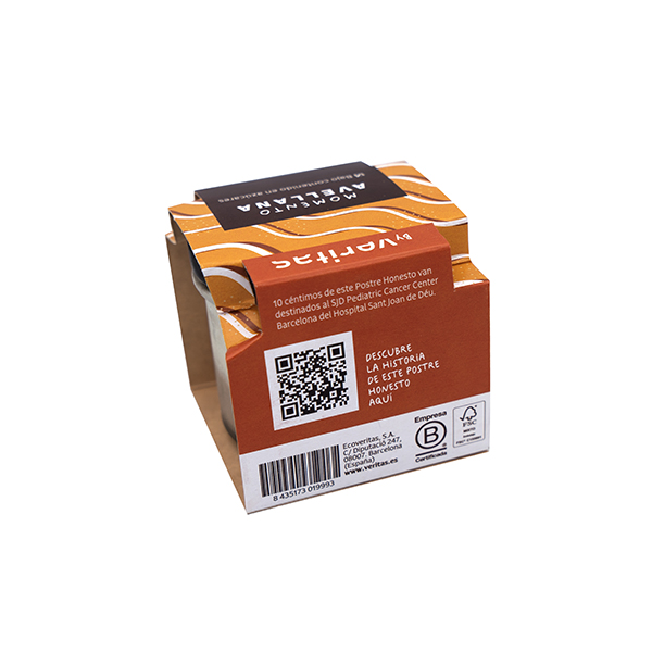 Postre avellana 75g ECO