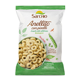 Snack anillos guisantes 45g ECO
