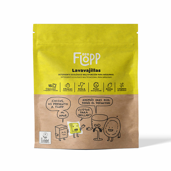 Lavavajillas gel 16cáps ECO
