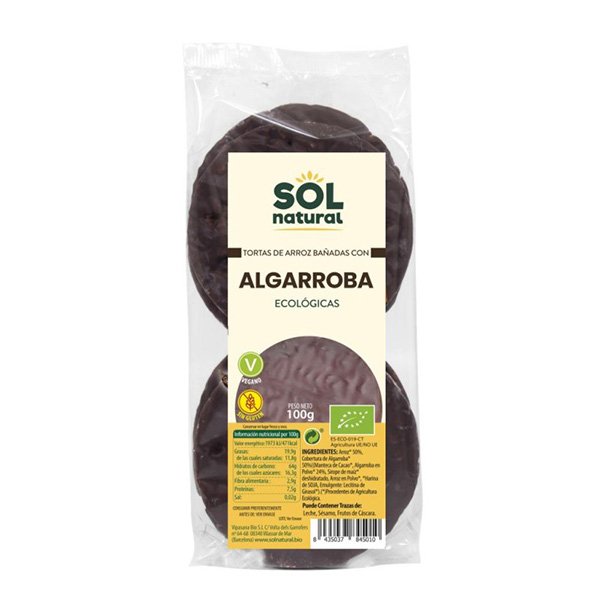 Tortes arròs garrof 100g ECO