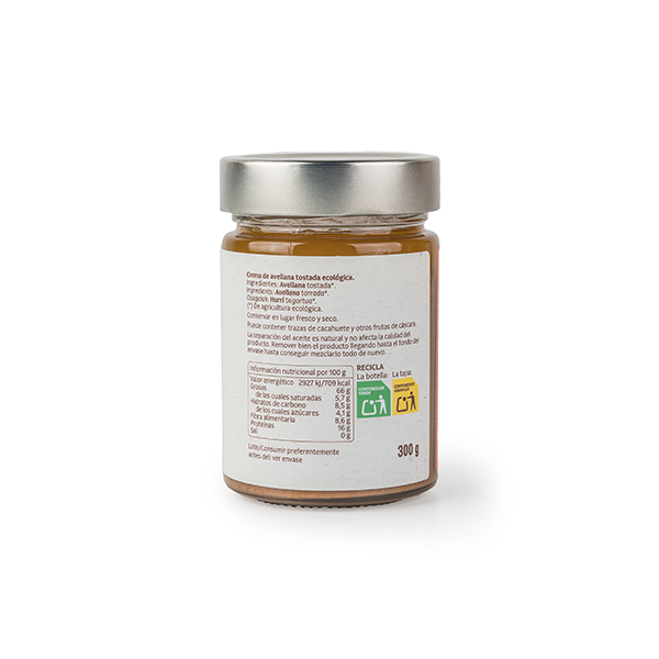 Crema avellana torrada 300g ECO