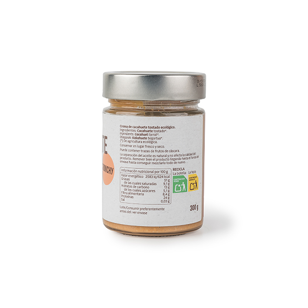 Crema cacahuete crunchy 300g ECO