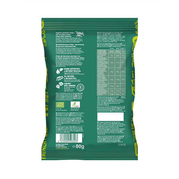 Xips plàtan sal marina 80g ECO