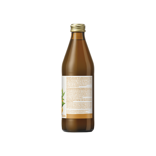 Kombucha mandarina cay 330ml ECO
