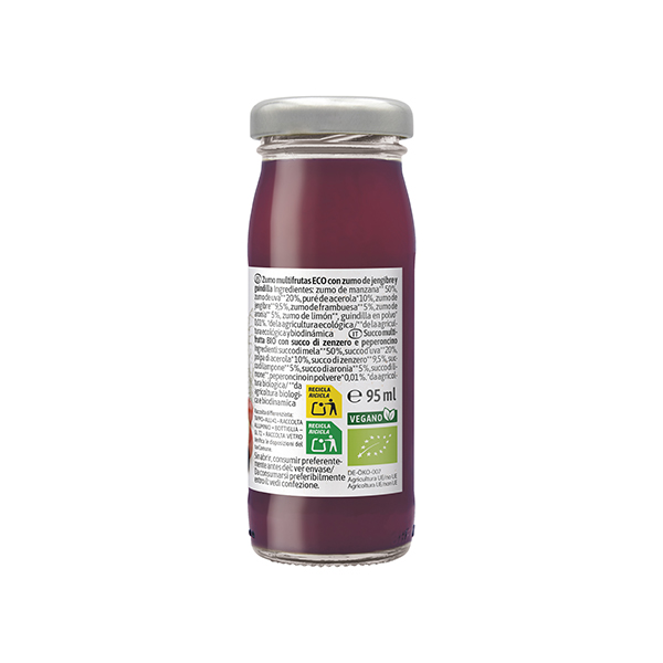 Shot jengibre frutos bosque 95ml ECO