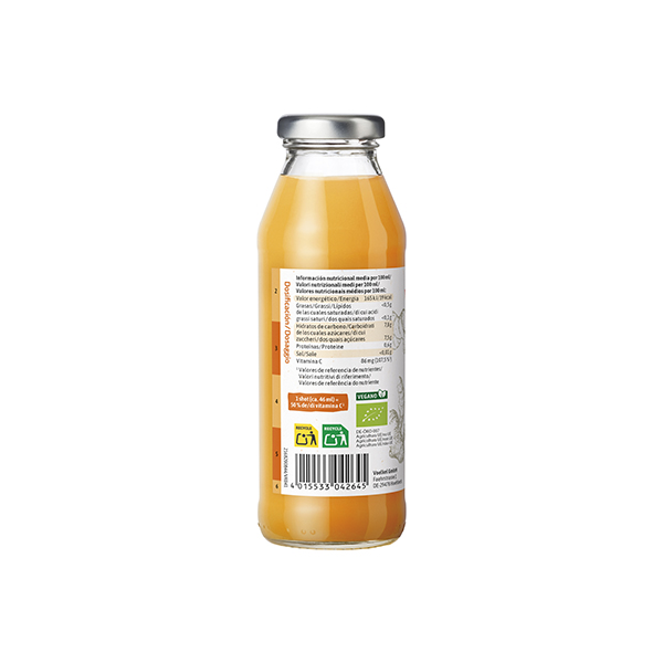 Shot jengibre cúrcuma 280ml ECO