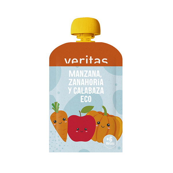 Puré poma pastanaga carbassa 100g ECO