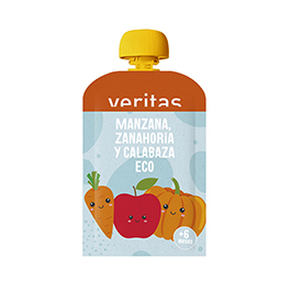Puré manzana zanahoria calabaza 100g ECO