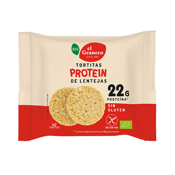 Tortita proteina lenteja 22g ECO