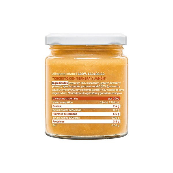 Puré cuit vedella pernil 230g ECO