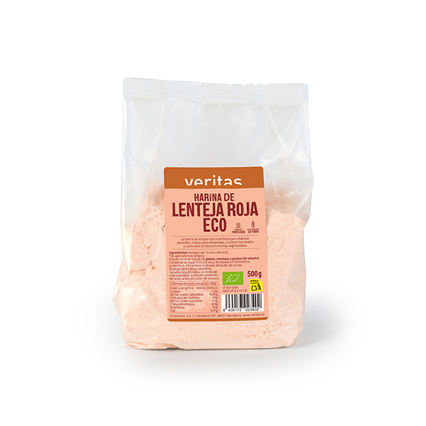 Harina de lenteja roja 500g ECO
