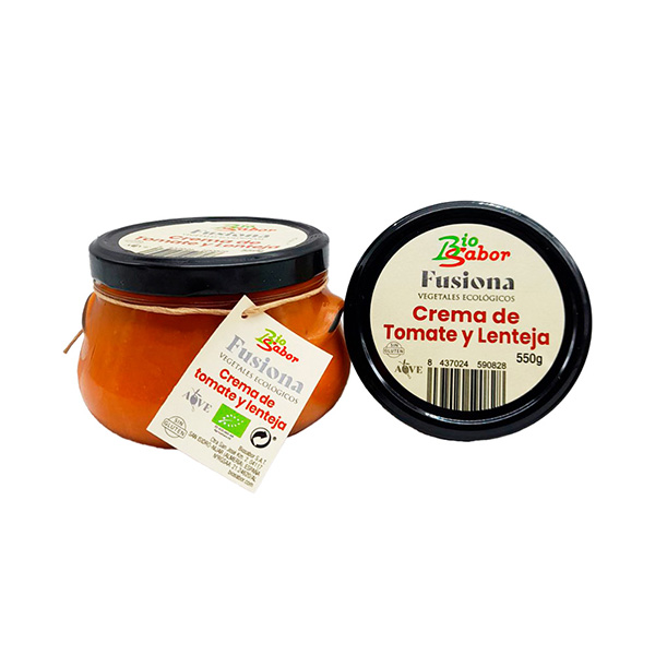 Crema tomate lentejas 550g ECO