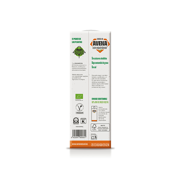 Bebida avena equinácea 1l ECO