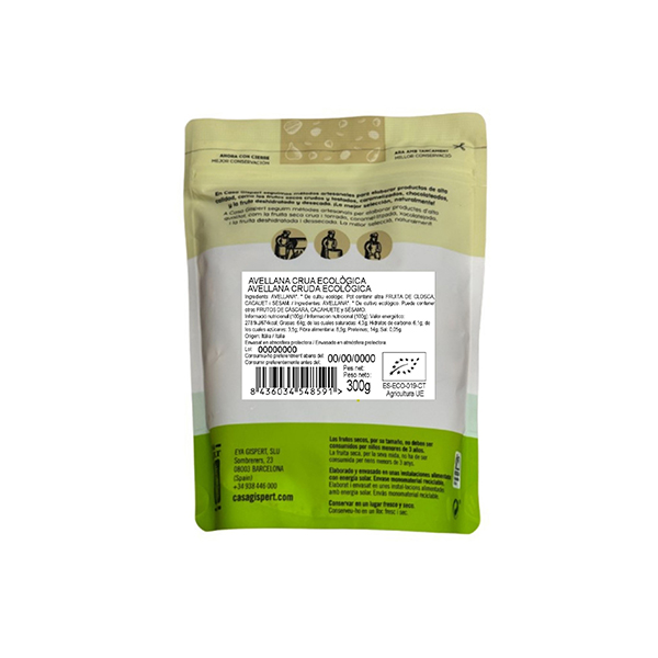 Avellana cruda 300g ECO