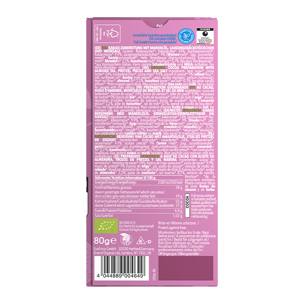 Xoco salty pretzel 80g ECO