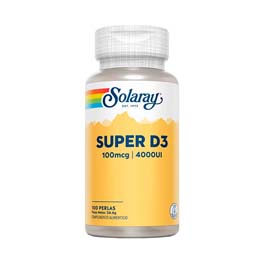 Vitamina D3 4000UI Solaray 100 perles