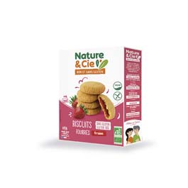 Galeta farcida maduixa sense gluten 135g ECO